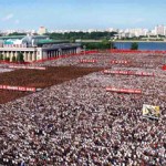 Массовый антиюжнонокорейский митинг прошел в Пхеньяне