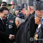 Встреча президента Южной Кореи с турецкими ветеранами Корейской войны