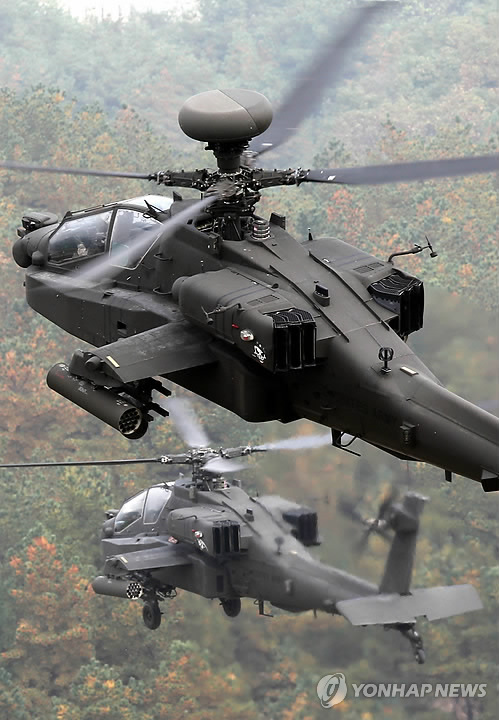 Вертолет AH-64E Apache. Фото: Рёнхап.