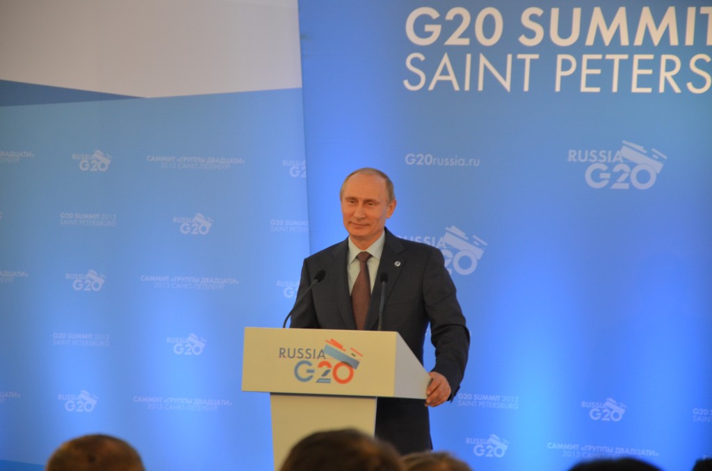 Пресс-конференция Владимира Путина на саммите G20
