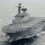 Пожар обесточил крупнейший корабль ВМС Южной Кореи