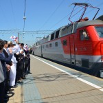 “Евразийский поезд дружбы” прибыл в Москву