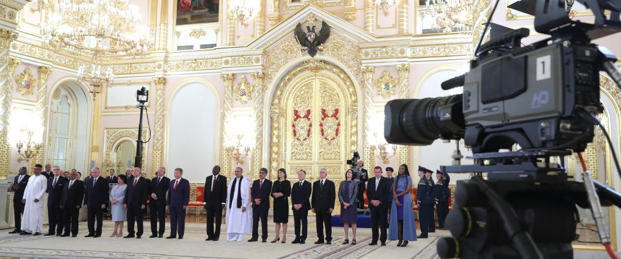 Владимир Путин принял верительные грамоты у вновь прибывших послов иностранных государств.